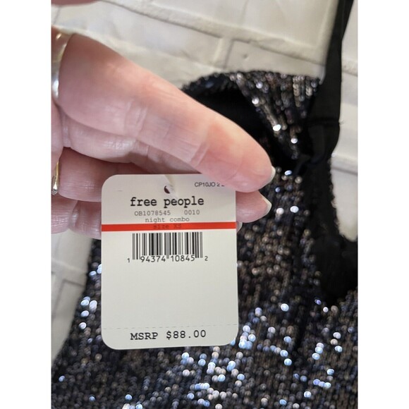 Free People Intimately Women's Gold Rush Mini Dress Night Combo Sequined XS - Picture 6 of 6